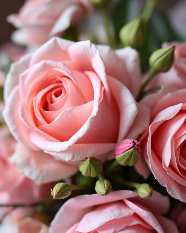 Garden roses close-up